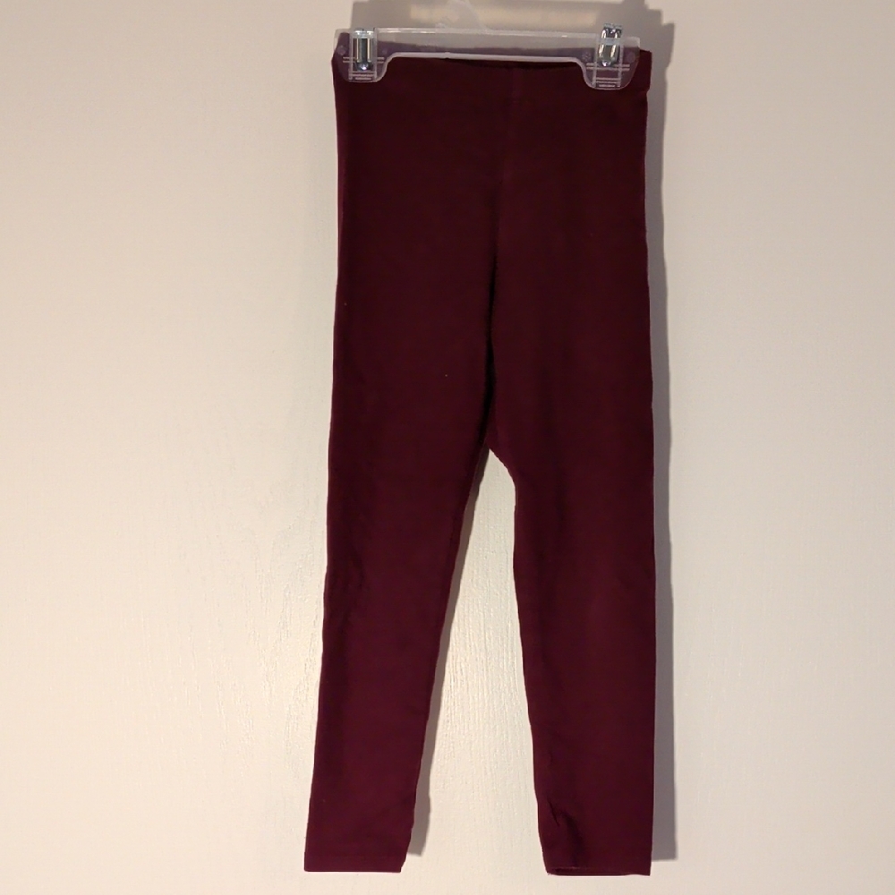 Cat & Jack Girls' Maroon Stretch Leggings